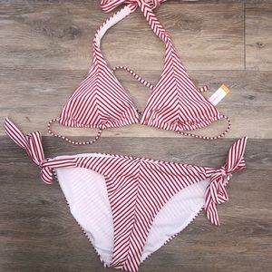 Striped bikini